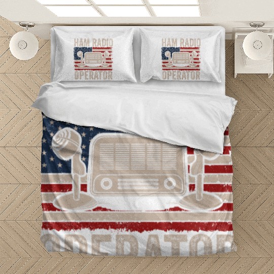 Ham Radio Operator US Flag Bedding Sets