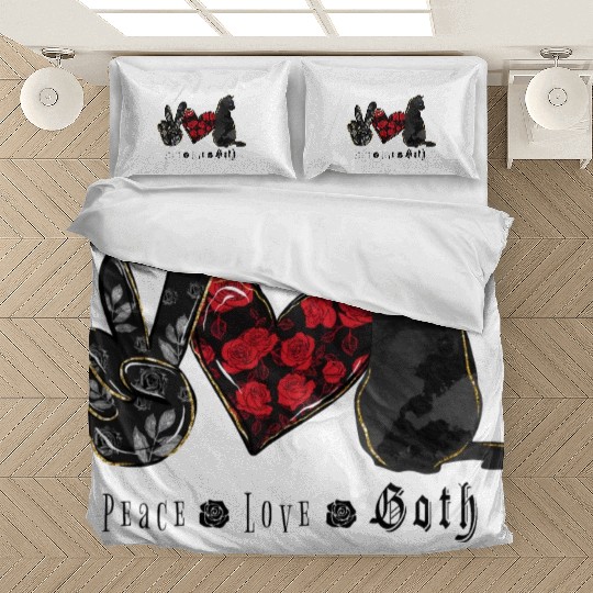 Peace. Love. Goth. Bedding Sets