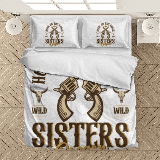 Sisters Oregon wild west town Bedding Sets
