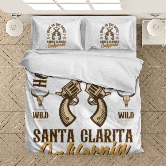 Santa Clarita California wild west town Bedding Sets
