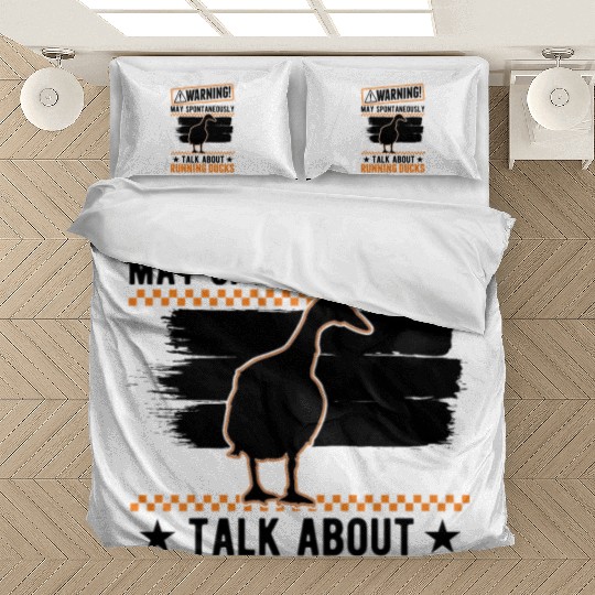 Warning Runner Duck Bottle Running Bedding Sets