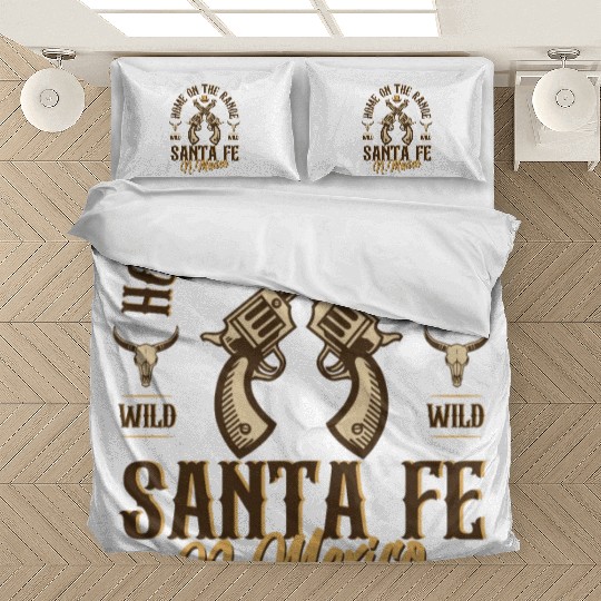 Santa Fe New Mexico wild west town Bedding Sets