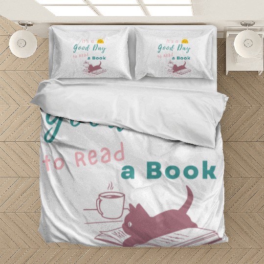 Good Day to Read Drink Coffee playing with Kittens Bedding Sets