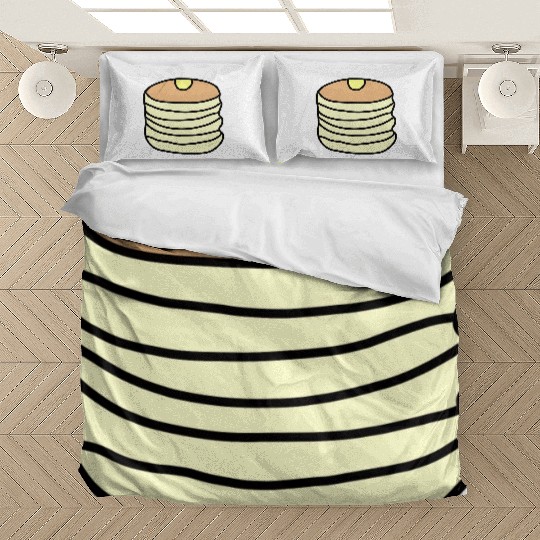 pancake menu cute food lover Bedding Sets