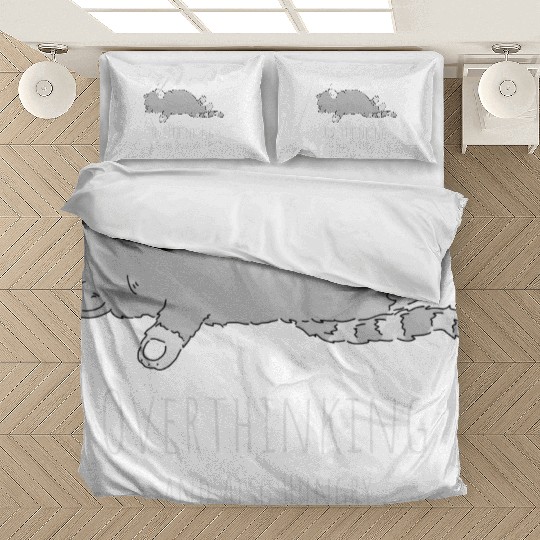 Overthinking and Also Hungry - Funny Cat Bedding Sets