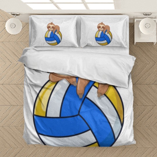 Funny Volleyball Sloth Lover Bedding Sets