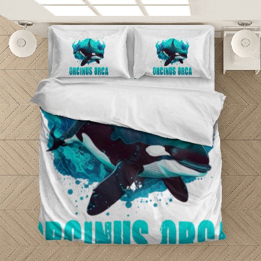 ORCINUS ORCA for a Science Biologist Whale Lover Bedding Sets