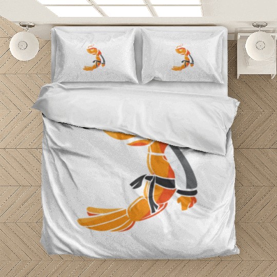 Funny Jiu Jitsu Shrimp Pun Shrimpin Aint Easy Bedding Sets