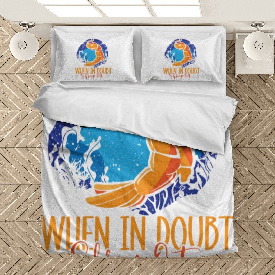 When In Doubt Shrimp Out Bjj Jiu Jitsu Pun Bedding Sets