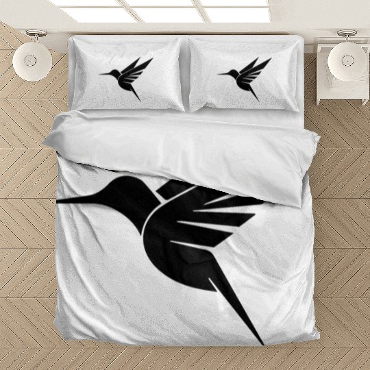 Floating Hummingbird Tattoo Tribal Swinging Bedding Sets