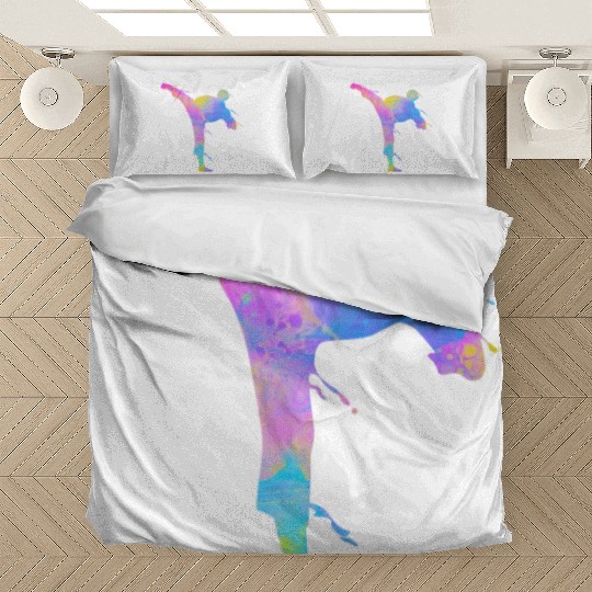 Jiu Jitsu Paint Splatters Kids Karate Bedding Sets