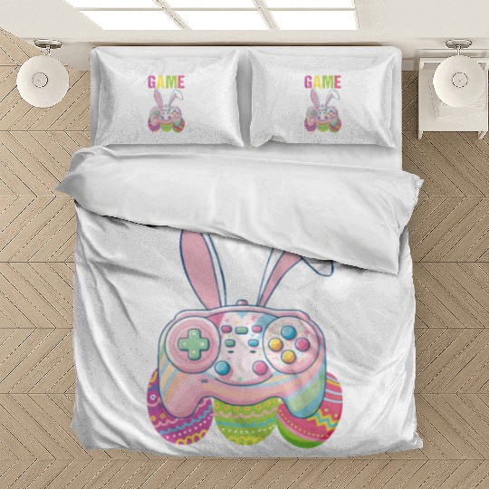 I Paused My Game To Egg Hunt funny Easter Bedding Sets