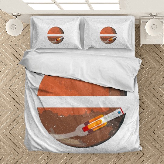 Future Martian Mars Planet Space Lover Bedding Sets