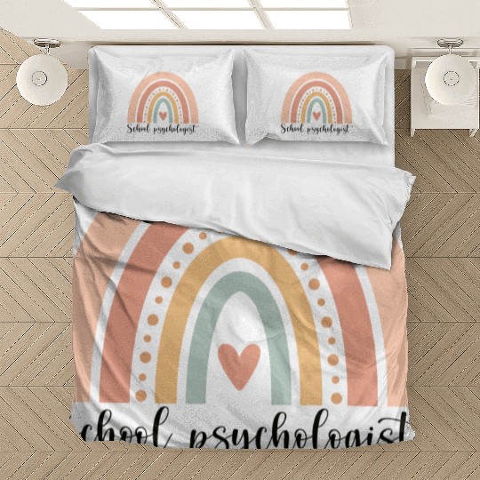 School Psychologist Rainbow Bedding Sets