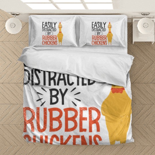 Rubber Chicken Enthusiast Loud Scream Yellow Bedding Sets