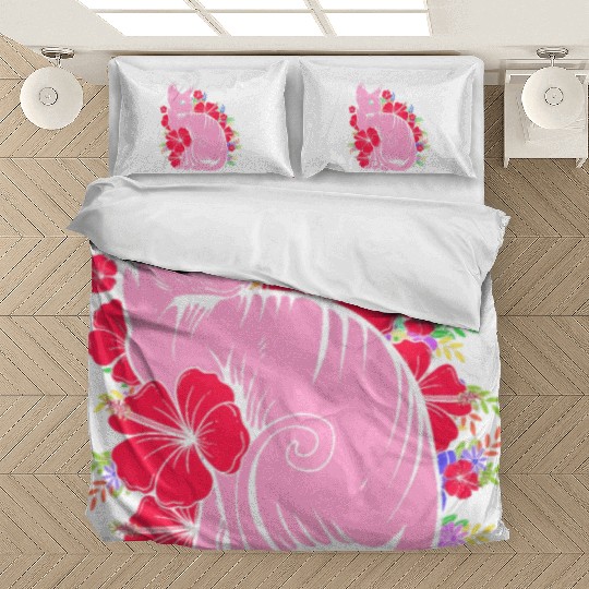 Cat Owner Pet Kitten Sphynx Cat With Flowers Bedding Sets