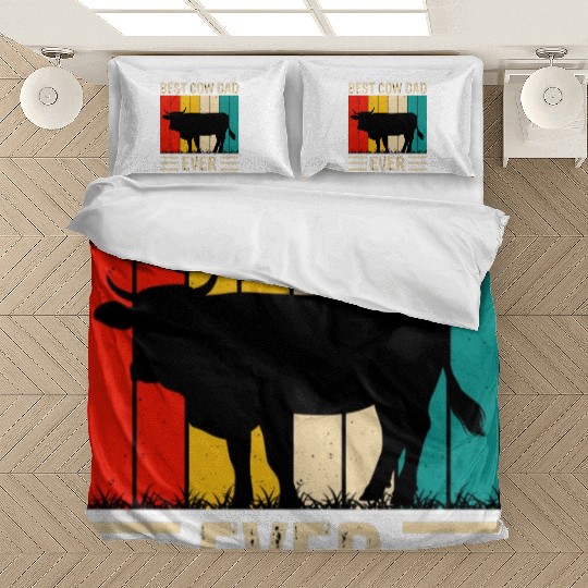 Best dad cow ever Bedding Sets