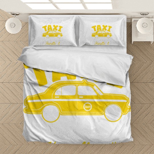 Let The Taxi Driver Handle It Taxicab Cab Driver Bedding Sets