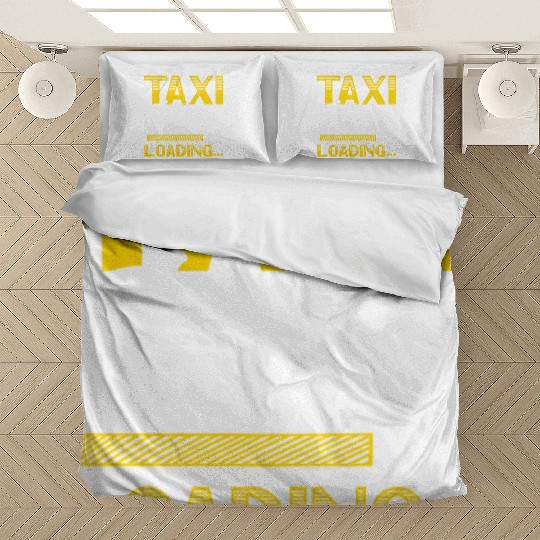 Taxi Driver Loading Taxicab Cab Driver Cabbie Bedding Sets