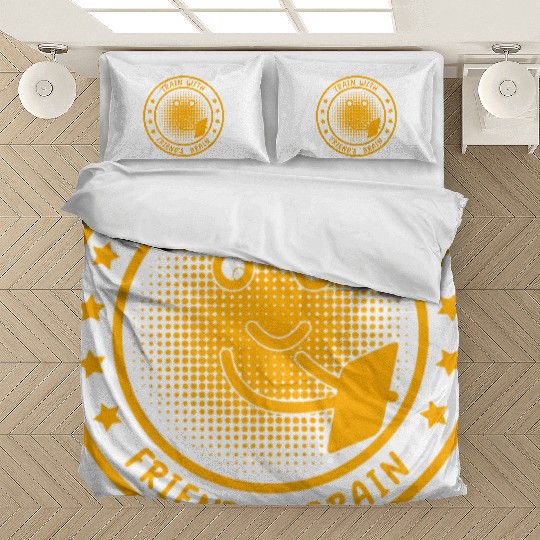 Train With Friend's Brain Bedding Sets