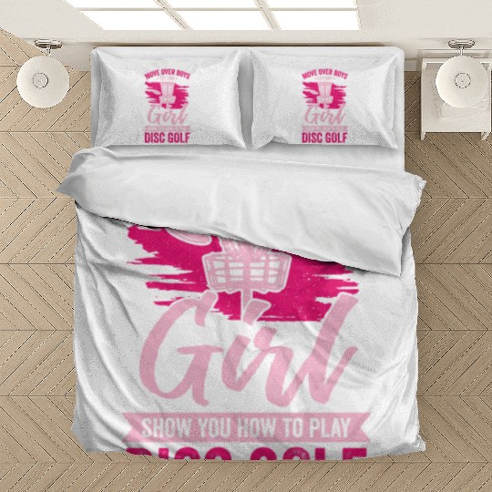 Funny Disc Golf Girl Gift Bedding Sets