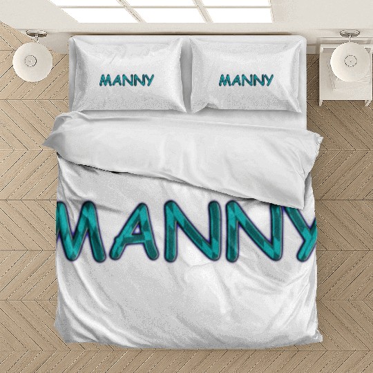 MANNY NAME GIRAL LOGO Bedding Sets