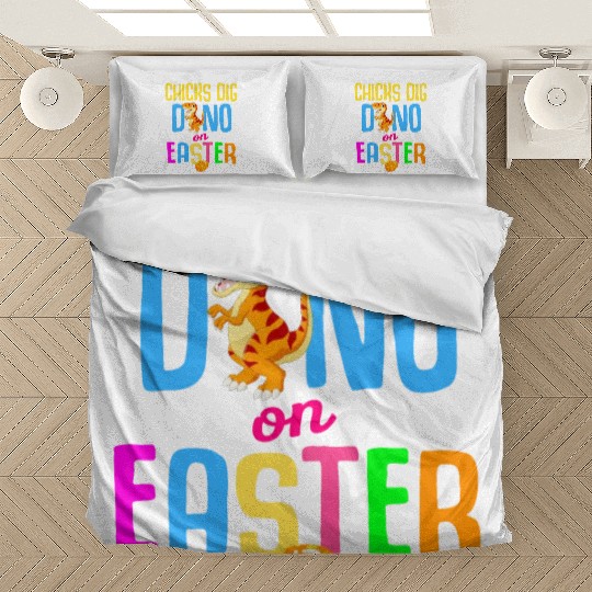 Easter T-rex Dinosaur Rabbit Easter Bunny Holiday Bedding Sets