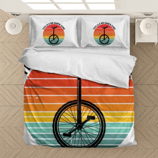 This is a no karen zone black text Bedding Sets