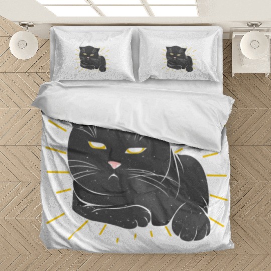 I Hate Mornings Cat Long Sleeper Gift Bedding Sets
