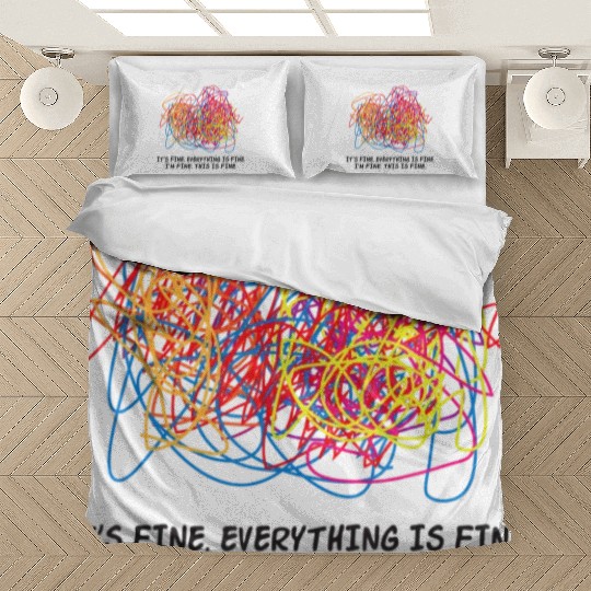 Teacher Its Fine Everything Is Fine Im Fine This Bedding Sets
