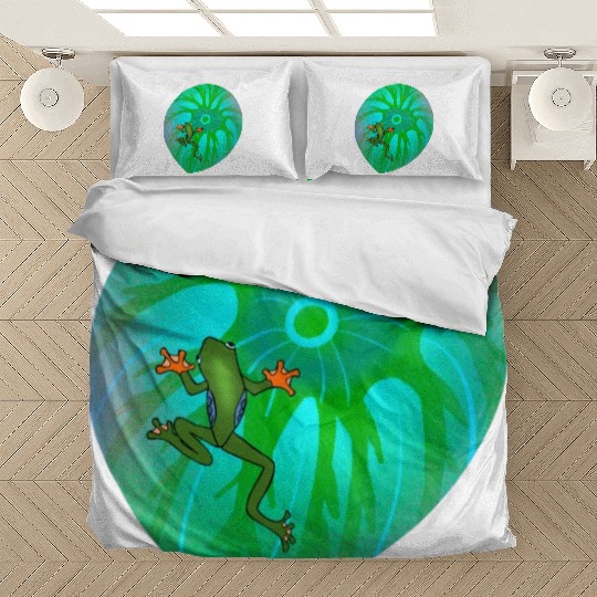 Frog on a Leaf Bedding Sets