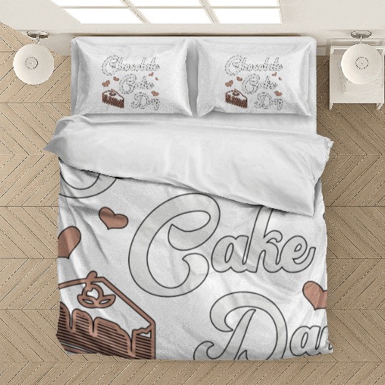 Chocolate Cake Day Dessert Sweet Delicious Fun Bedding Sets