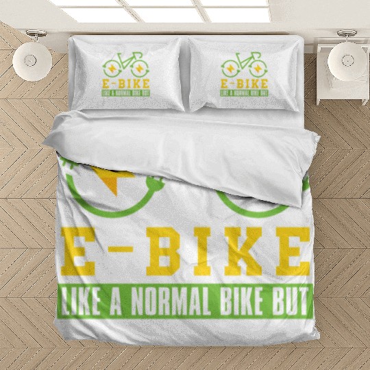Cycling Cyclist E Bike Bedding Sets