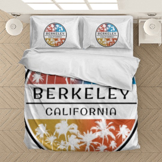 Berkeley California Palm Tree Stylish Vacation Bedding Sets