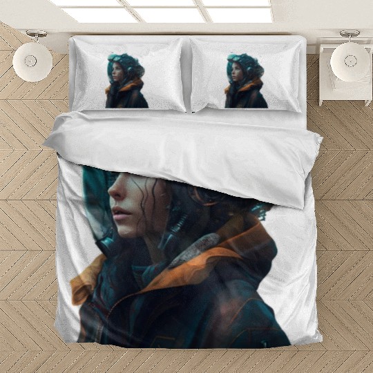 futuristic android Girl Bedding Sets