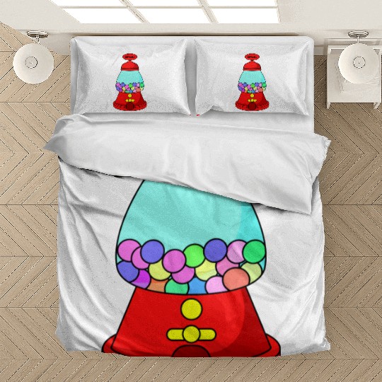 Gumball Machine Candy Illustration Bedding Sets