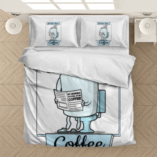 Ok But First Coffee Funny Coffee Lover Humor Bedding Sets