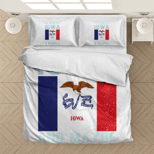 Iowa Flag US State Bedding Sets