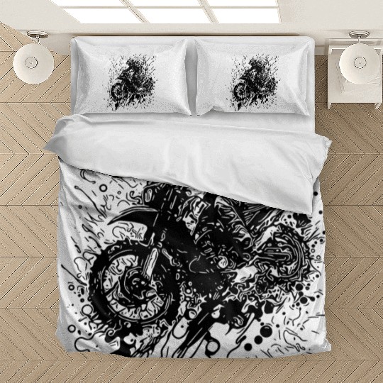 Off-road Motorcycle Racing Style Jump Splash Bedding Sets