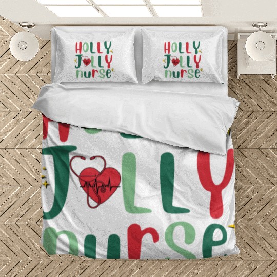 HOLLY JOLLY NURSE6 Bedding Sets