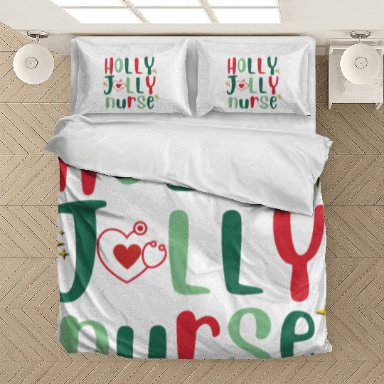 HOLLY JOLLY NURSE4 Bedding Sets