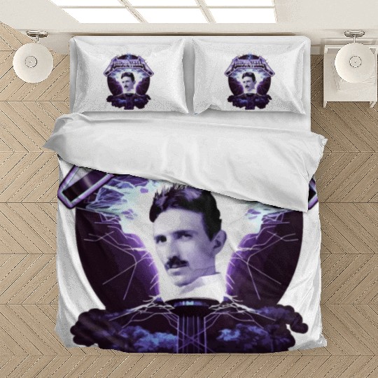Nikola Tesla Heavy Metal Electricity by gnarly Bedding Sets
