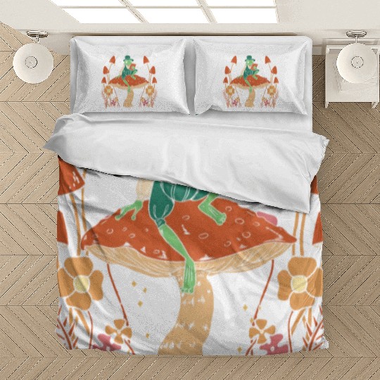 Cottagecore Mushroom Aesthetic Nature Conservation Bedding Sets