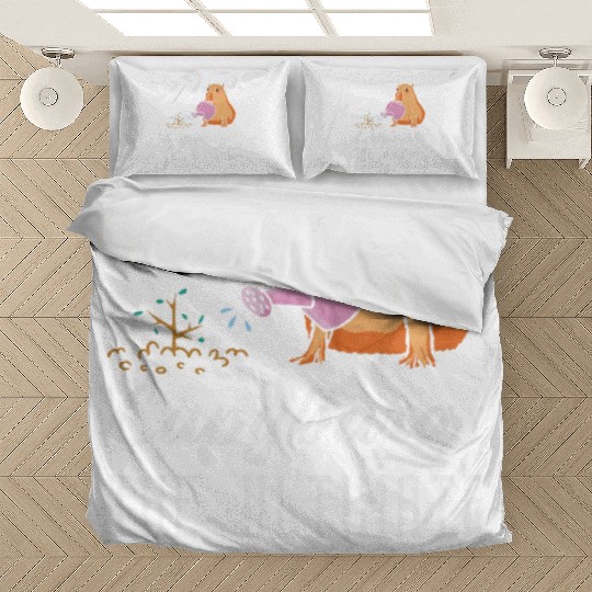 Gardening Capybara Garden Planting Gardener Bedding Sets