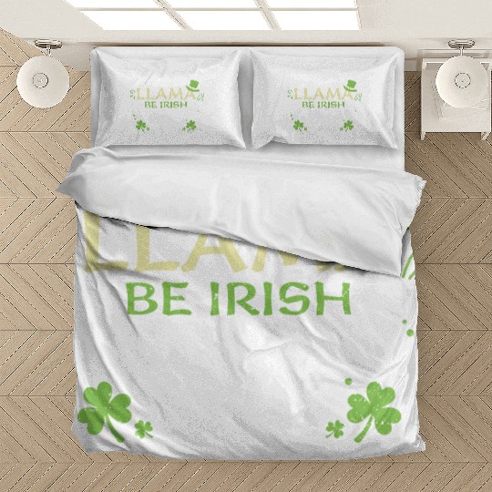 Llama Be Irish - St. Patrick's Day Bedding Sets