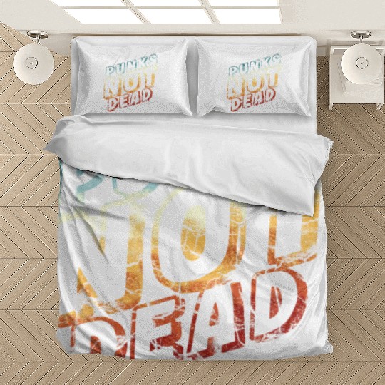 punks not dead - retro punk rock Bedding Sets