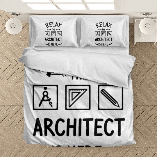 architect gift idea, funny gift for architicture Bedding Sets
