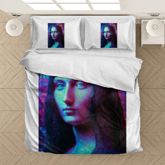 Mona lisa in future Bedding Sets