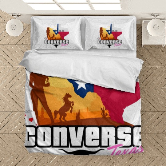 Converse Texas EST 1961 Comic Bedding Sets Design