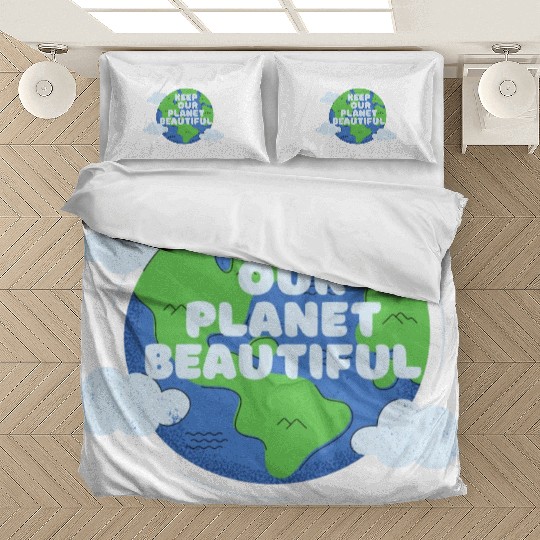 Save The Earth Its The Only Planet With Cat Bedding Sets
